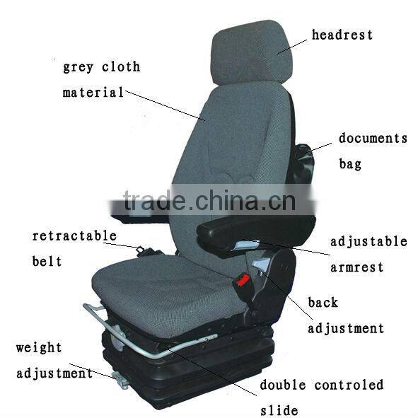 Luxury Grammer style bus seat with fabric or PVC cover(YS18)