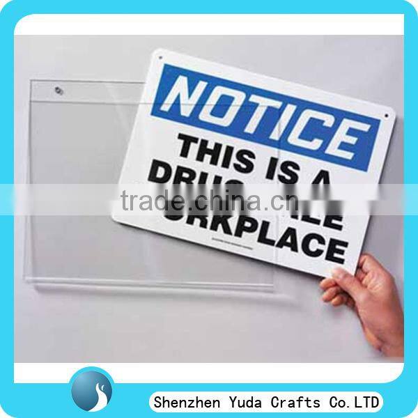 plexiglass insert A4,A5 sigh holder acrylic display stand acrylic card holder menu stand