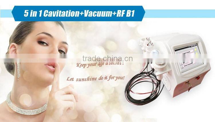 New portable 5 in 1 multipolar rf machine for cavislim cavitation