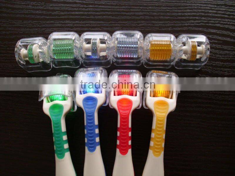 led photon dermaroller cosmetic roller wrinkle remover