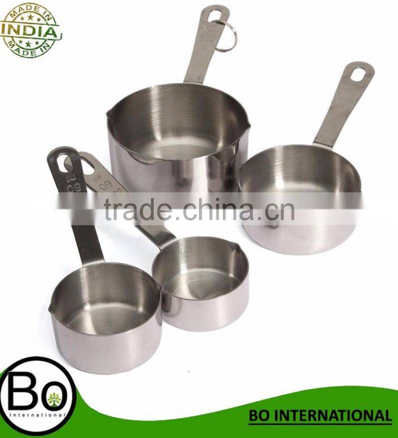 New Arrival 4pcs 1/4-1inch Stainless Steel Measuring Cups Spoon Set For Kitchen Measure Tool