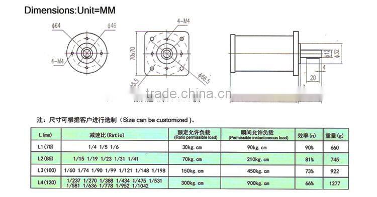 OEM PZ56 Planetary Gear Reducer