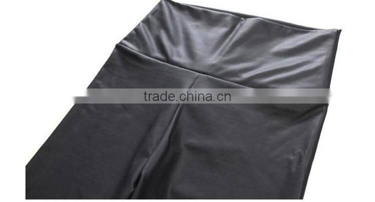 Large Size Hot Womens Girls Sexy Fashion Faux Leather Black Leggings Pencil Pants Trousers Tights