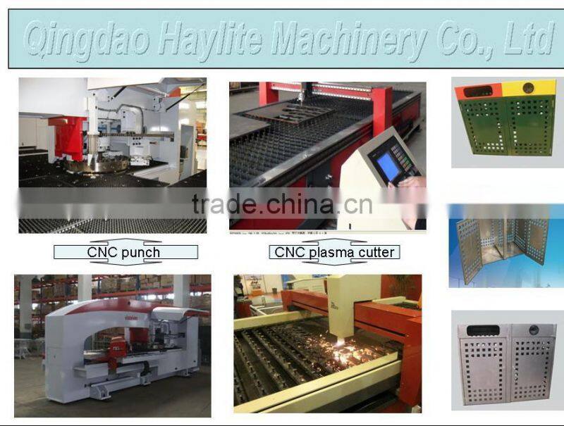 Outdoor steel stainless steel garbage can