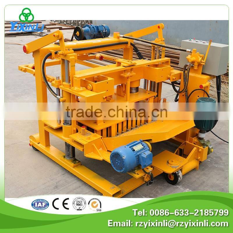 QT40-3A concrete mobile hollow block making machine