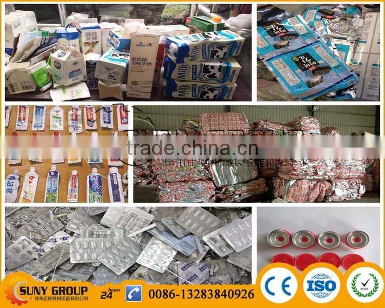Gold manufacturer!Scrap Aluminum recycling equipments plastic separating machine