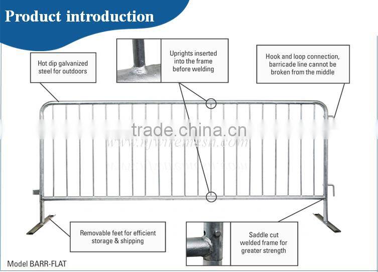 Guangzhou factory supply pedestrian barriers/crowd control fencing