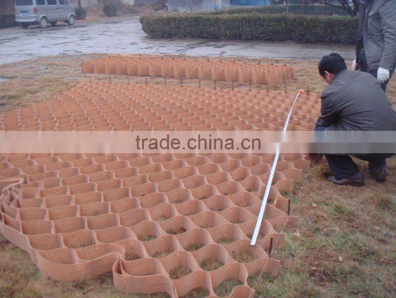perforated plastic panels ground stabilizer driveway paver geocell