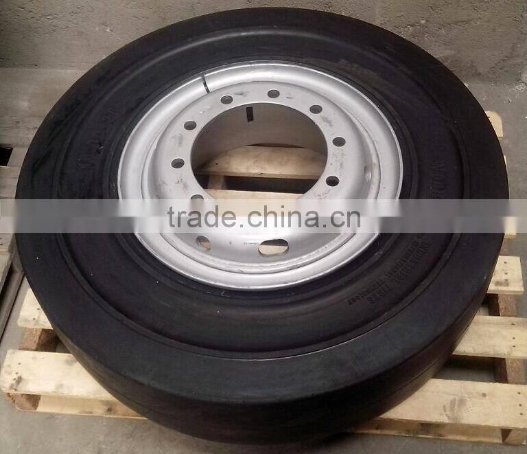 Hydraulic container load solid tyre for truck trailer used in stations docks tire 1000-20
