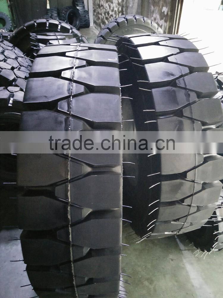 solid forklift tire 21x7x15, 600-9 forklift solid pneumatic tires (various size)