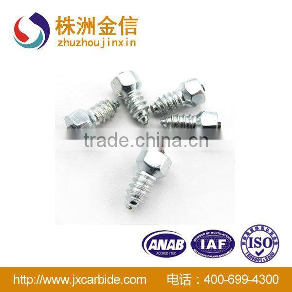 9 mm height carbide screw studs for tyre with carbide pin