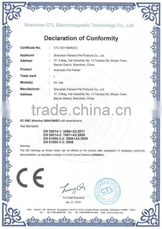 Petwant timer LCD automatic Food feeder large food bowl