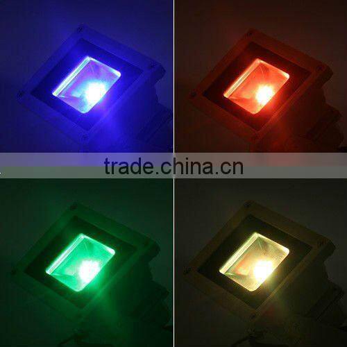 Waterproof Remote Control 10W RGB LED Flood Light 900LM