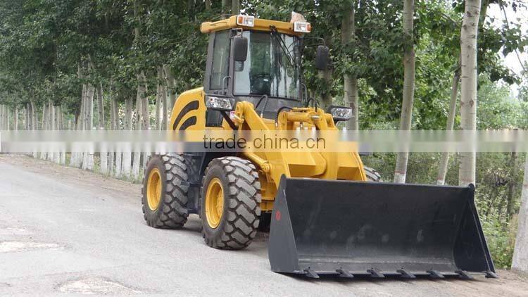 China 2 ton mini loader, JT920 wheel loader with timber grapple