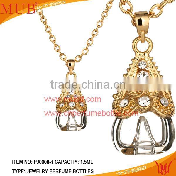 Luxury enjoyment Necklace Pendant Glass Perfume bottle jewelry Necklace