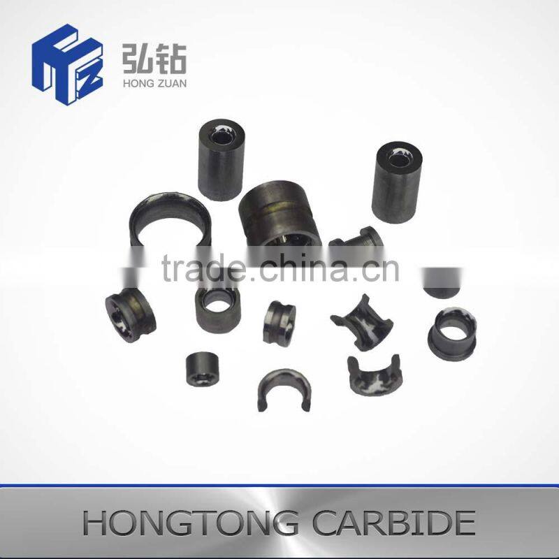 Tungsten carbide halfmoon buncher guide