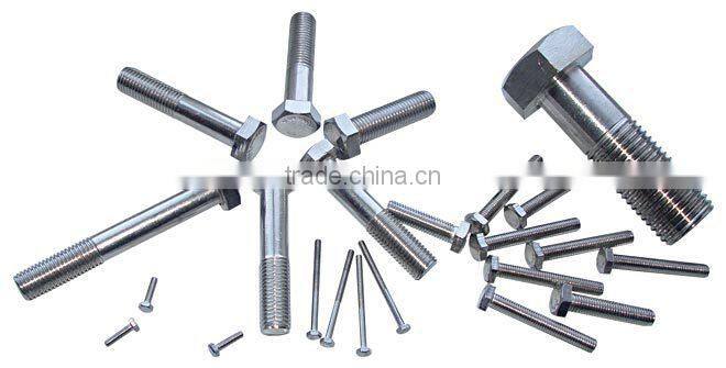 STAINLESS STEEL DIN931/DIN933 HEX HEAD BOLTS GRADE4.8 AND 8.8 FULL THREADED