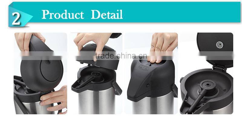 best selling products stainless steel air pump thermos with small mouth(ASUA)