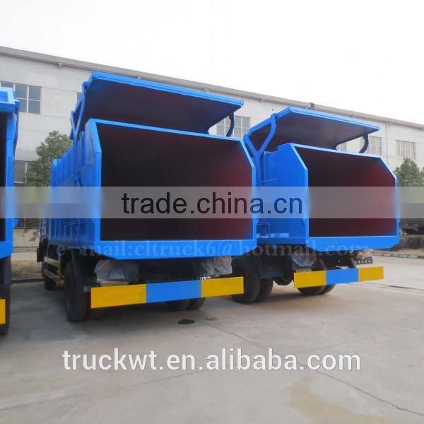 185hp 4*2 DONGFENG Compression Docking Garbge Truck 17 m3