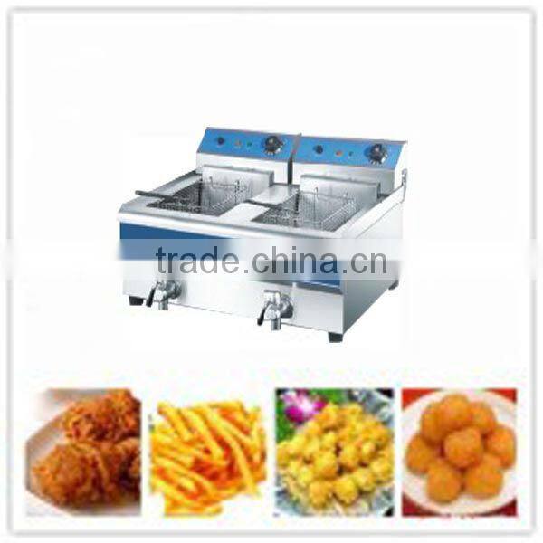 Hot Sale 2-tank 2-basket Electric Chicken Fryer Machine(ZQW-102V)