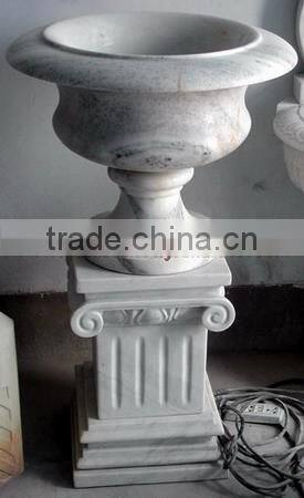 NATURAL ZIARAT WHITE MARBLE PEDESTALS