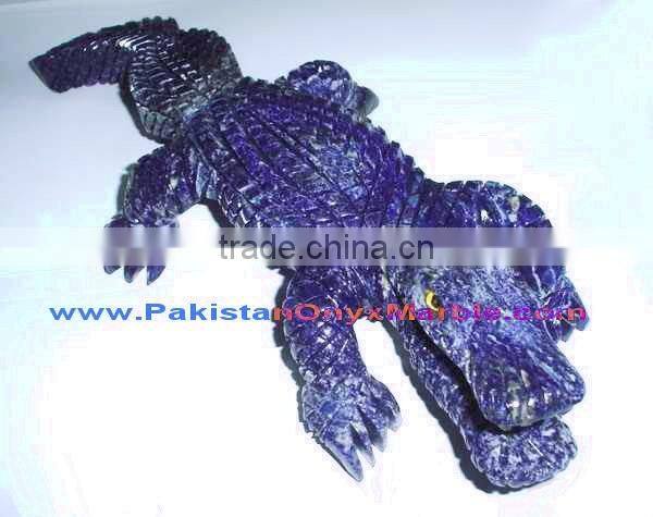 EXPORT QUALITY ANIMALS CARVING LAPIS LAZULI HANDICRAFTS