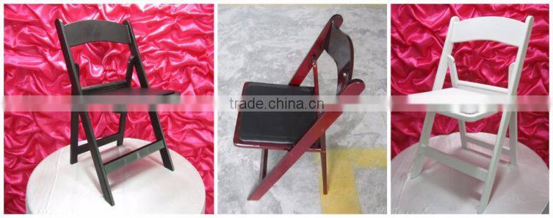 New design Qingdao Sinofur china wholesale white resin folding chair