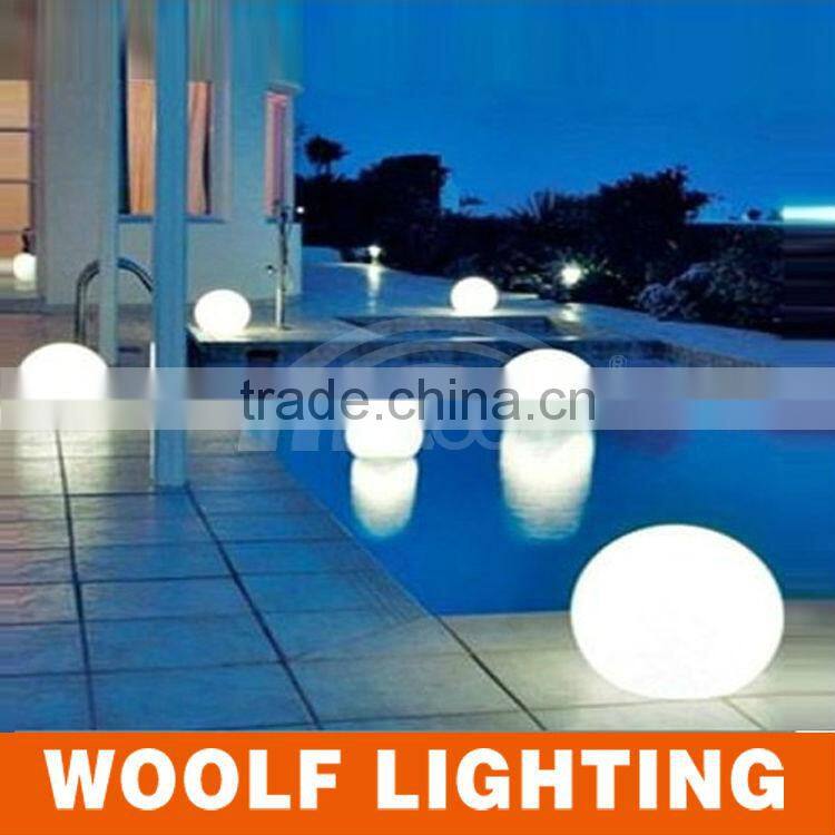 PE Plastic rechargeable 16 colors RGB waterproof LED peach light