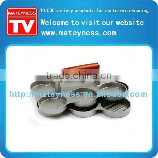 6-Slider Mini Burger Press Durable Aluminum Construction