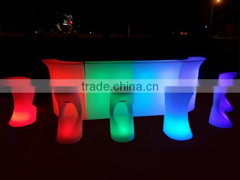 112CM High PE plastic Illuminated Bar Corner Unit/LED bar counter /LED bar/LED Illuminated Bar Hire LTT-BC05A