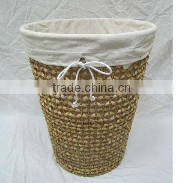 Natural Oval Water hyacinth pot storage baskets