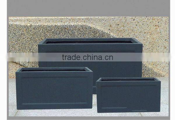 Black Terrazzo Cube Garden Planter Pot 50x50x140cm QL-13170 All Colors