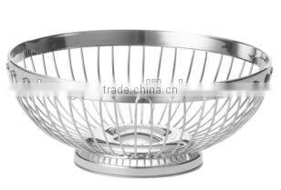 Hot Sale Different Size Round Shape Steel Wire Fruit Basket