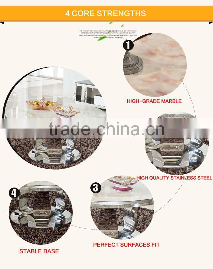 Round Stainless Steel Tea Table Arabic Coffee Table C402