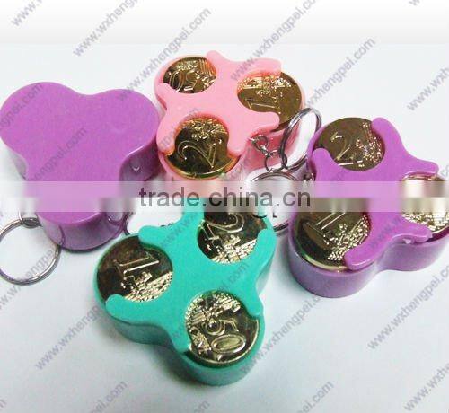 plastic coin holder