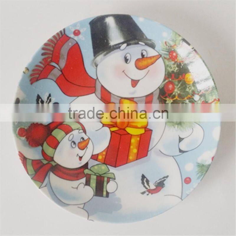 color glazed porcelain coupe shape dinner plate