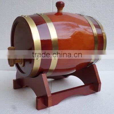 Exquisite handmade wood wine barrel