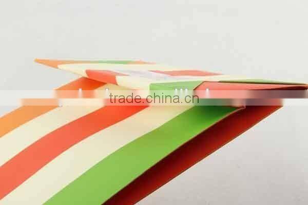 Foldable Gift Bag with Fringe Pattern/ Shopping Bag