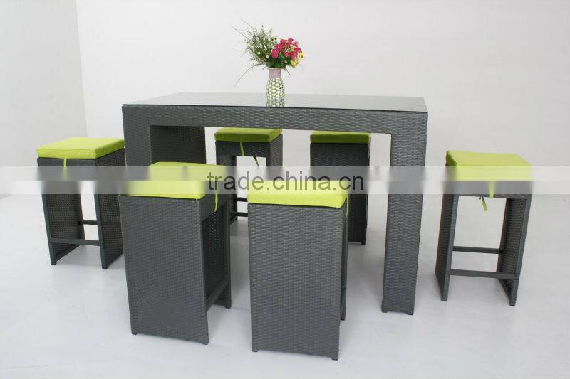 outdoor wicker high dining bar set T102