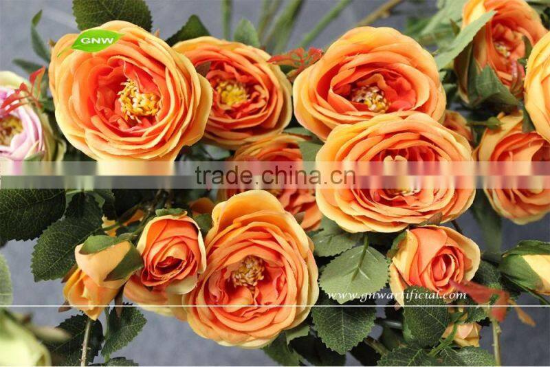 GNW FL-RS94-M-7CM High quality cheap Long stem artificial flower rose yellow for sale