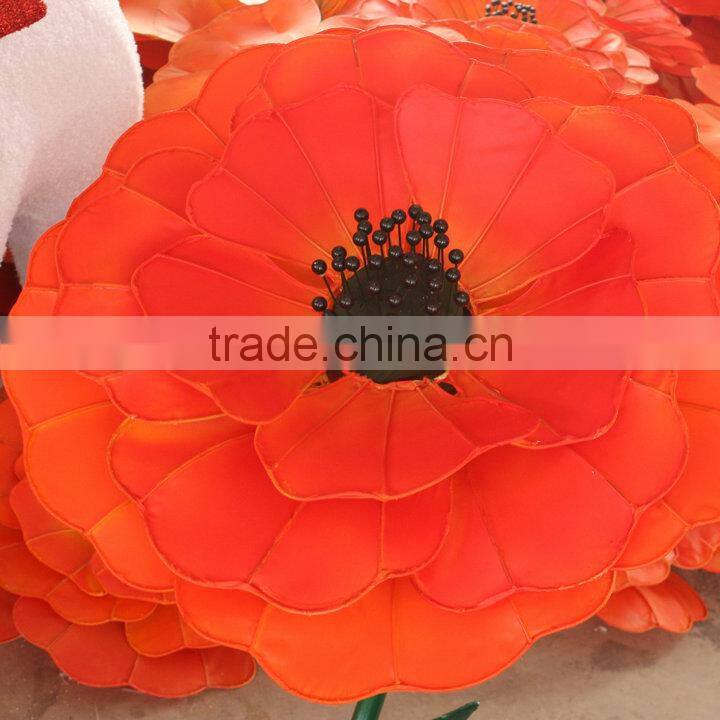 Giant artificial flowers