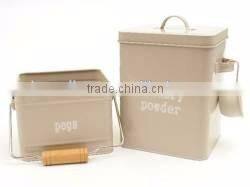 Natural Powder Paint Pets Good Dog Food Storage Canister