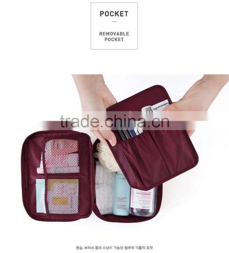 nylon waterproof material Customized cosmetic Wash Bag