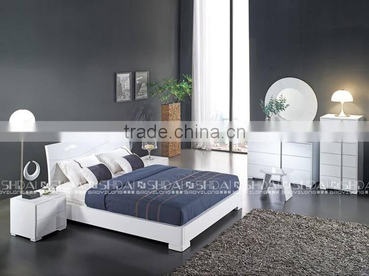 King Size Bed Dimensions White Chinese Modern Bed Frame