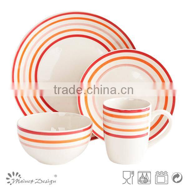 handpainting green 20pcs dinnerware set
