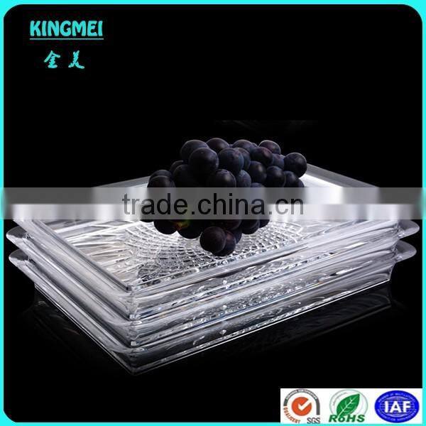 Cheap Durable waterproof Lucite Acrylic Dry Fruit Tray &Dishes &Plate