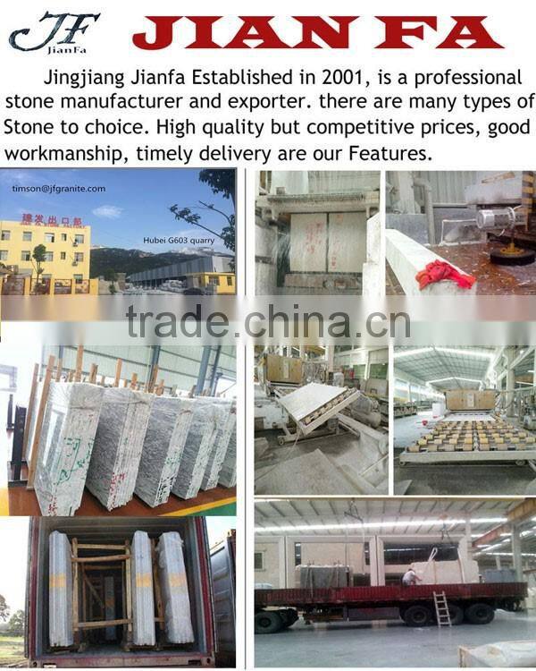 Hubei G603 Granite outdoor stair steps polished anti-slip Cheap granite steps for stair