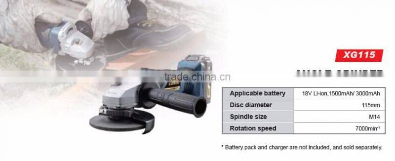 XG115 18V LI-ION CORDLESS ANGLE GRINDER