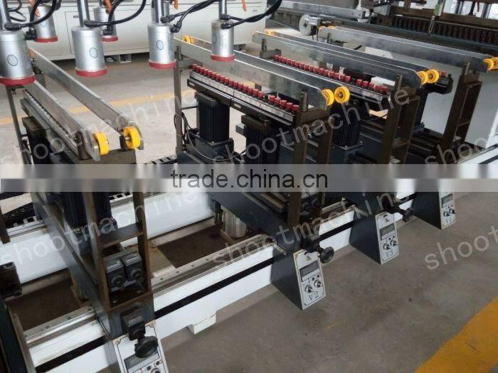 AUTO SIX ROWS MULTI-BORING MACHINE BJK130AZS with Max. processing pitch 2450x672mm and Min. processing pitch 140x32mm