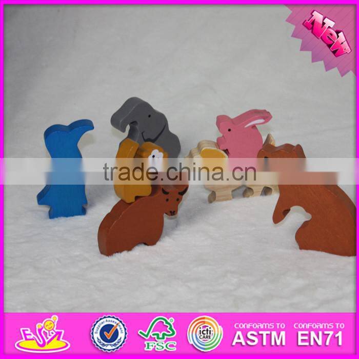 2016 Educational wooden animal children toy puzzle W14A158